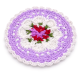 Lavender Floral Crochet Cotton Yarn Handmade Doily